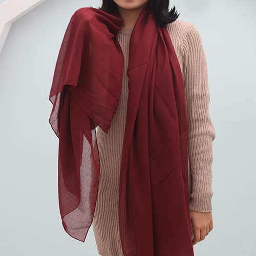 100_ polyester solid scarf